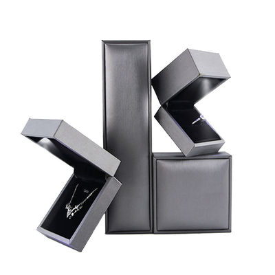 Ювелирный пакет для Hanhong Custom Logo Luxury faux leather silver LED box Свяжитесь с нами