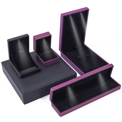 Коробка для упаковки ювелирных изделий на заказ Hanhong Velvet Stud Earrings Necklace Bracelet Box