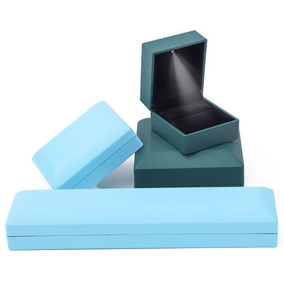 Коробка для упаковки ювелирных изделий на заказ Hanhong Velvet Stud Earrings Necklace Bracelet Box
