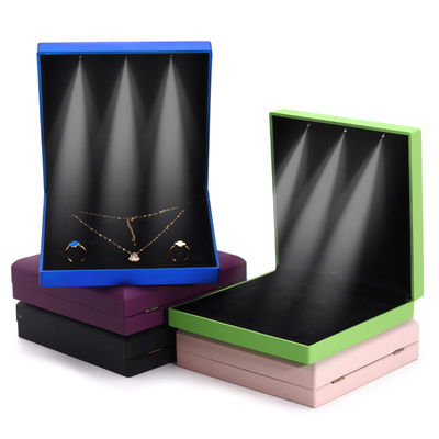 Hanhong Custom Logo White Light Jewelry Packaging Box Set с кольцевым ожерельем и серьгами