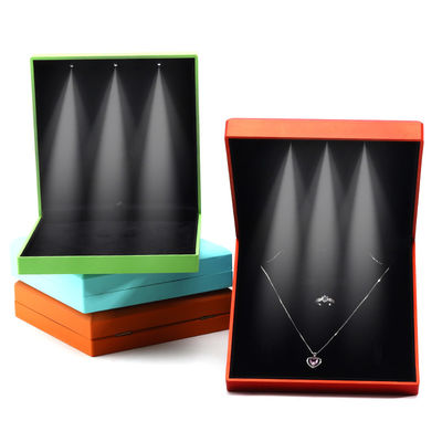 Hanhong Custom Logo White Light Jewelry Packaging Box Set с кольцевым ожерельем и серьгами