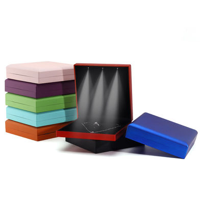 Hanhong Custom Logo White Light Jewelry Packaging Box Set с кольцевым ожерельем и серьгами