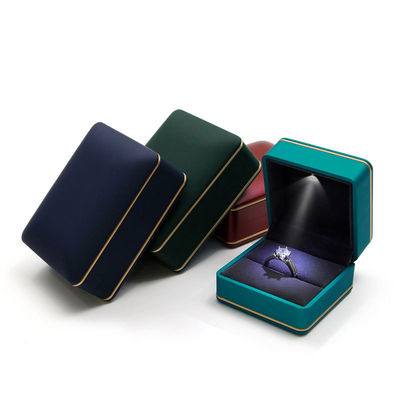 Ювелирные изделия с световым логотипом Hanhong Custom Logo Silk Screen Print Luxury LED storage Box