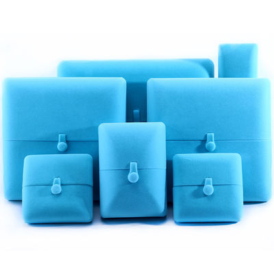 Купить Sky Blue Velvet Hanhong Custom Logo Jewelry Packaging Box for Bracelet Earrings Gift (Небесно-синий бархатный Ханхонг) Коробка для упаковки ювелирных изделий для браслетов online manufacture