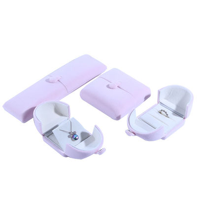 Velvet Hanhong Custom Logo Jewelry Packaging Box for Bracelet Earrings Luxury in Pink (Веллетный Ханхонг на заказ) Коробка для упаковки ювелирных изделий для браслетов