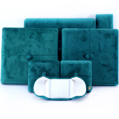 Купить 10*10*3 см Custom Logo Luxury Jewelry Box для зеленого бархатного браслета online manufacture