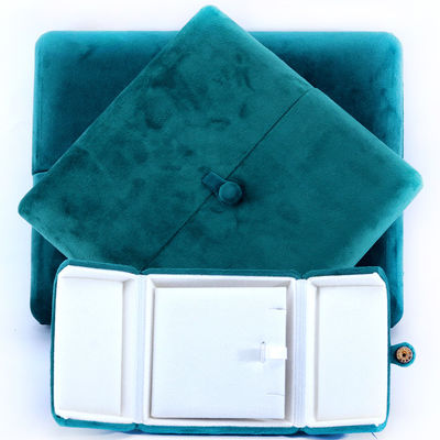 10*10*3 см Custom Logo Luxury Jewelry Box для зеленого бархатного браслета