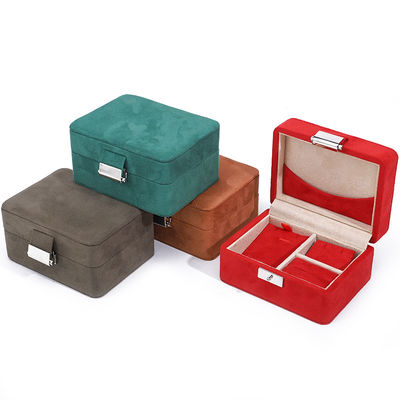 Купить Ручной работы Custom Logo Velvet Jewelry Box для путешествий Ожерелье и кольцо для хранения online manufacture