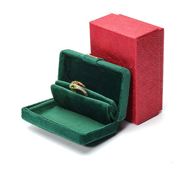 Купить Вельвет Hanhong Custom Logo Luxury Green Jewelry Box for Earrings Браслет Ожерелье Кольцо Кольцо online manufacture