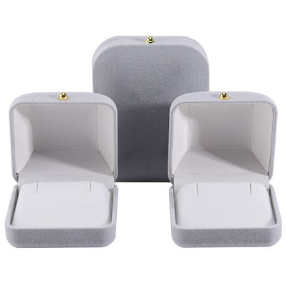 Купить Hanhong Gray Velvet Rectangle Jewelry Box for Bracelet Earrings Necklace Ring Custom (Ханхунг Серое бархатное прямоугольное ювелирное ящик для браслетов серьги ожерелье кольцо на заказ) online manufacture