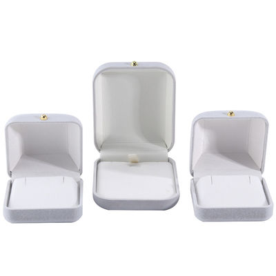 Hanhong Gray Velvet Rectangle Jewelry Box for Bracelet Earrings Necklace Ring Custom (Ханхунг Серое бархатное прямоугольное ювелирное ящик для браслетов серьги ожерелье кольцо на заказ)