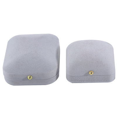 Hanhong Gray Velvet Rectangle Jewelry Box for Bracelet Earrings Necklace Ring Custom (Ханхунг Серое бархатное прямоугольное ювелирное ящик для браслетов серьги ожерелье кольцо на заказ)