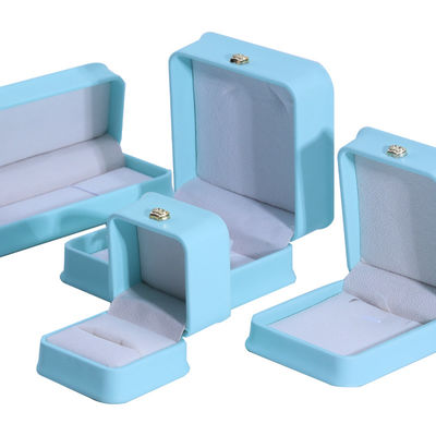 Купить Ювелирные изделия в цвете циан с дизайном короны Hanhong Custom Logo Luxury PU Leather Suit Box online manufacture