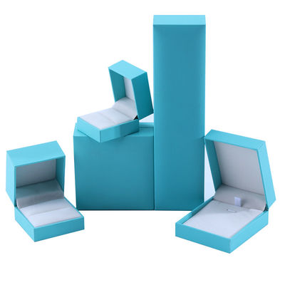 Ручной Eco картон флип небо синий коробка ювелирных изделий настраиваемая коробка ювелирных изделий