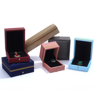 Hanhong Custom Blue Leather Jewelry Box for Ring Necklace Bracelet Wedding Связаться с нами
