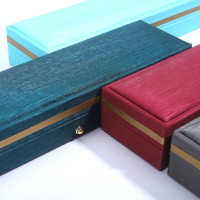 Hanhong Custom Blue Leather Jewelry Box for Ring Necklace Bracelet Wedding Связаться с нами