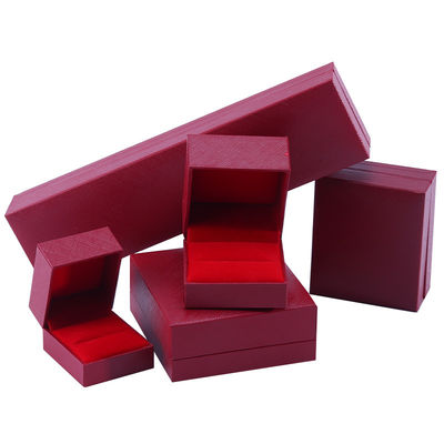 Ручной Eco картон перевернуть красный коробка для ювелирных изделий настраиваемая коробка для ювелирных изделий