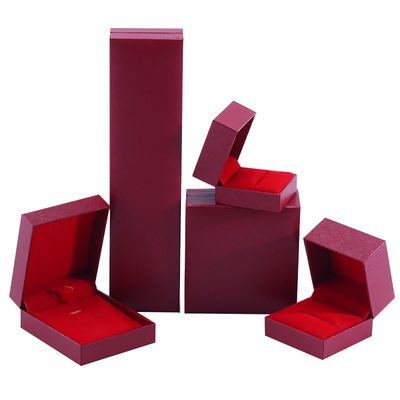 Ручной Eco картон перевернуть красный коробка для ювелирных изделий настраиваемая коробка для ювелирных изделий