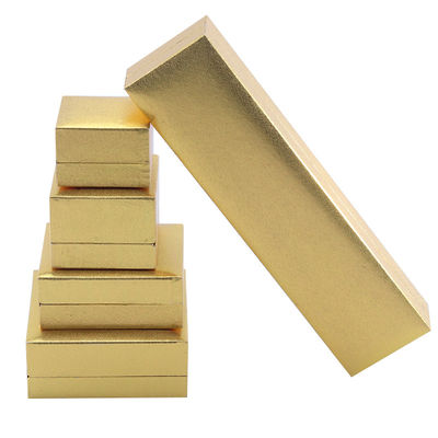 Самодельная экологичная картонная шкатулка для ювелирных изделий желтого цвета, настраиваемая шкатулка для ювелирных изделий