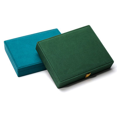 Портативная PU кожаная путевая ювелирная коробка для голубых сережек