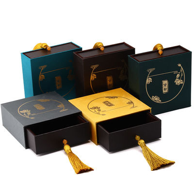 Китайский стиль изысканный роскошный ювелирный коробка упаковки с декорацией Tassel