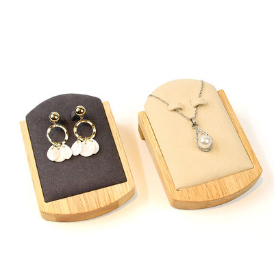 OEM Дискретные деревянные серьги Дисплейная крышка Ювелирные изделия Подвески Экспозиции Реквизиты