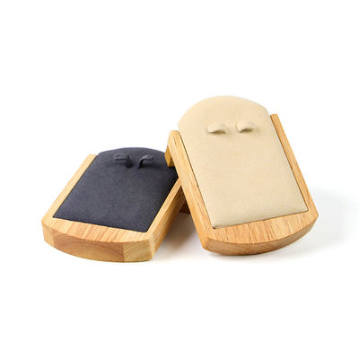 OEM Дискретные деревянные серьги Дисплейная крышка Ювелирные изделия Подвески Экспозиции Реквизиты