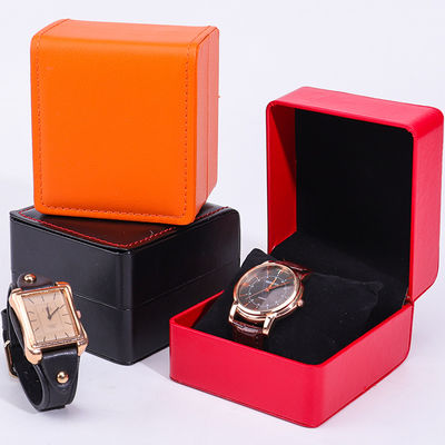 Уникальная водонепроницаемая кожа из PU Luxury Watch Packaging Box мягкая бархатная подкладка