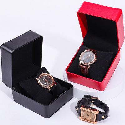 Уникальная водонепроницаемая кожа из PU Luxury Watch Packaging Box мягкая бархатная подкладка
