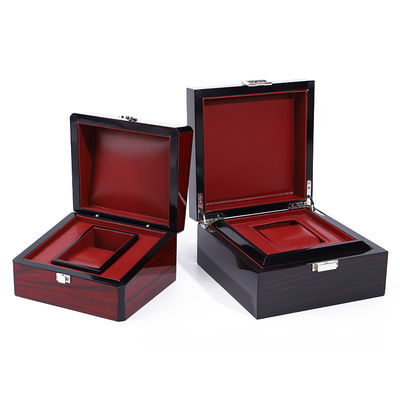 Изысканный глянцевый деревянный роскошный часов Хранилище Чехлы для часов