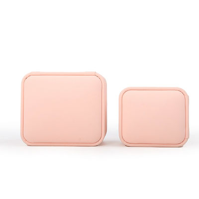 Квадратный розовый бархатный ювелирный обручальный кольцо Коробка настраиваемая ювелирные изделия Коробка упаковки