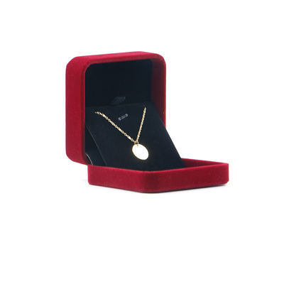 OEM ODM высококлассный бархатный ювелирный коробка роскошный настраиваемый логотип Красный бархатный ювелирный коробка