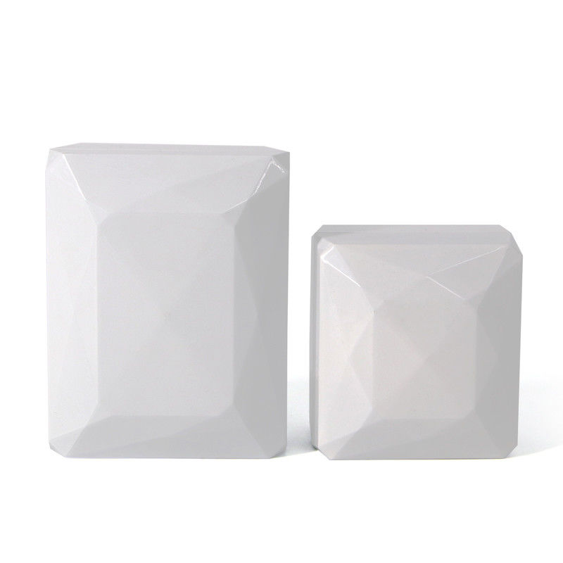 Hanhong Luxury Ring Box Custom Logo PU Пластиковый белый ювелирный шкаф с светодиодным освещением