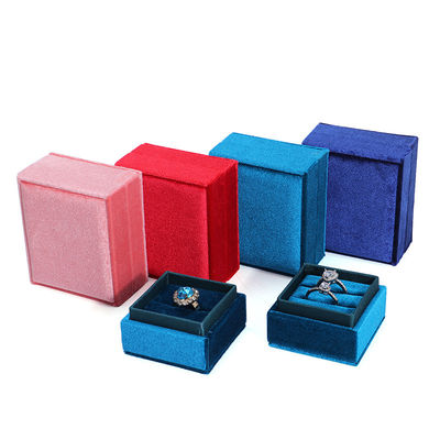 Логотип клиента Hanhong Velvet Jewelry Display Подарочная коробка для индивидуальных помолвок