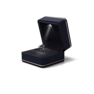 Ювелирные изделия Hanhong Custom Logo Шелковый экран Luxury LED Storage Box с светом